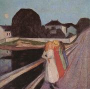 Edvard Munch Four Girl on the bridge oil painting